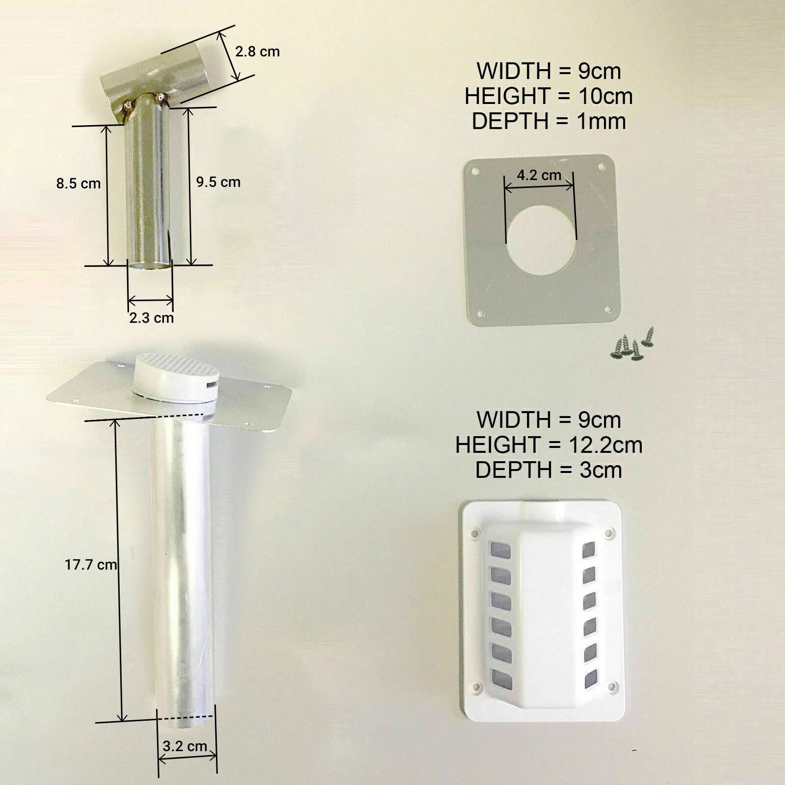 Flue Vent Kit For Gas Fridge Motorhome Caravan Campervan Caming