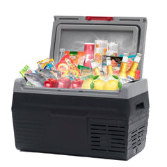 Smad 20L Portable Fridge Freezer - 55W, -20°C to 20°C, Ideal for Trucks, RVs, Boats, and Travel, 12/24V DC Compressor